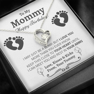 Mommy From Tummy (Happy Birthday) Forever Love Necklace - Love You This Much